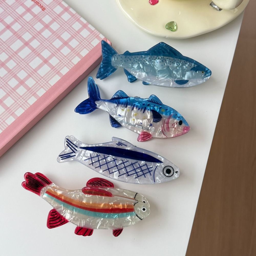 ヘアピン 海洋動物ヘアクロー PVC マグロ 魚類 マリンラ - Korean Lifestyle & Kids Boutique Photos のレビューと価格