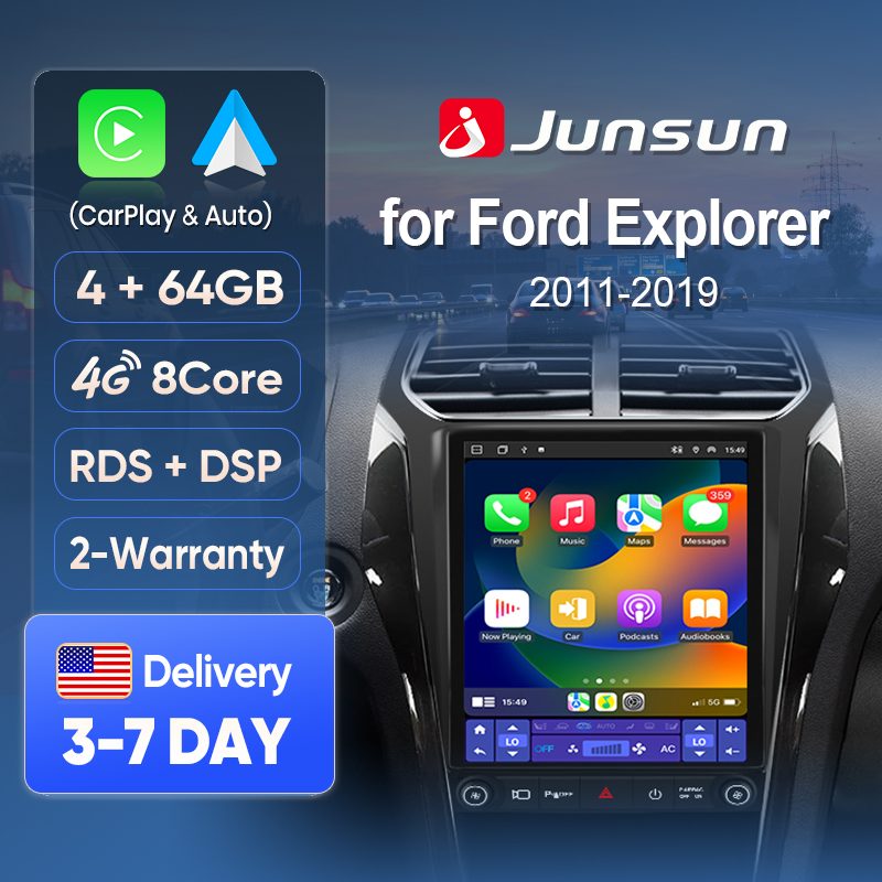 Junsun ワイヤレスCarPlayスクリーン フォード  - Korean Lifestyle In Hindi のレビューと価格