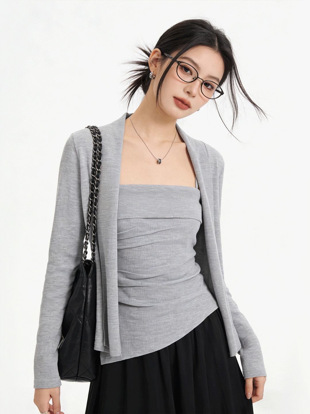 Lu Life 肌に優しいショートニットカーディガン痩身ツー - Korean Lifestyle & Kids Boutique Photos のレビューと価格